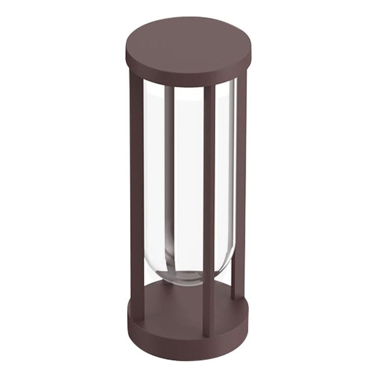 Flos In Vitro Bollard 1 3000K LED Floor Lamp in Deep Brown by Philippe Starck