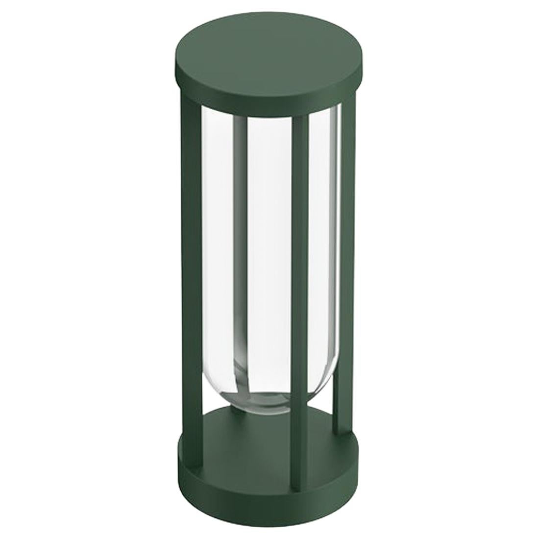 Flos In Vitro Bollard 1 3000K LED Floor Lamp in Forest Green by Philippe Starck For Sale
