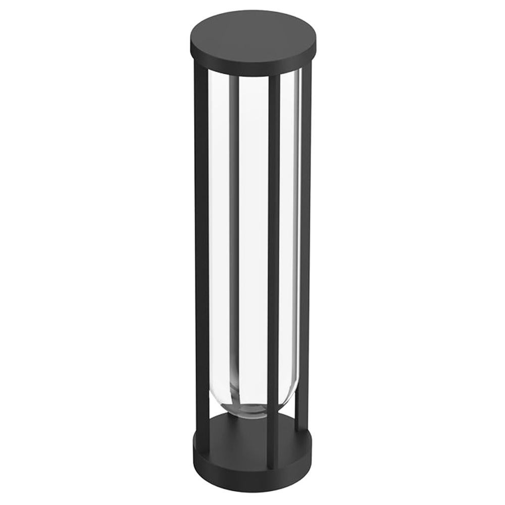 Flos In Vitro Bollard 2 0-10V 2700K Floor Lamp in Black by Philippe Starck For Sale