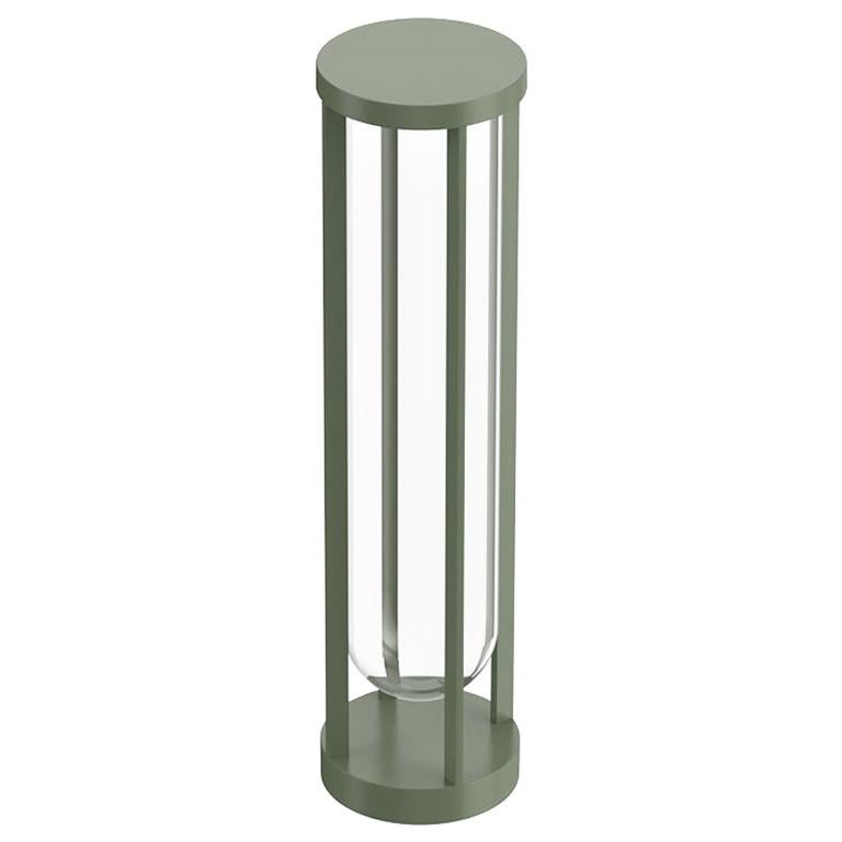 Lampadaire Flos In Vitro Bollard 2 0-10V 2700K en vert pâle de Philippe Starck