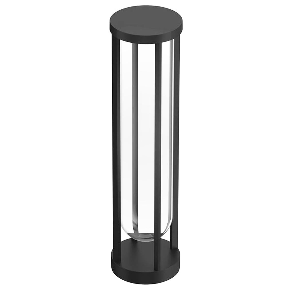 Flos In Vitro Bollard 2 2700K LED Floor Lamp in Black by Philippe Starck For Sale