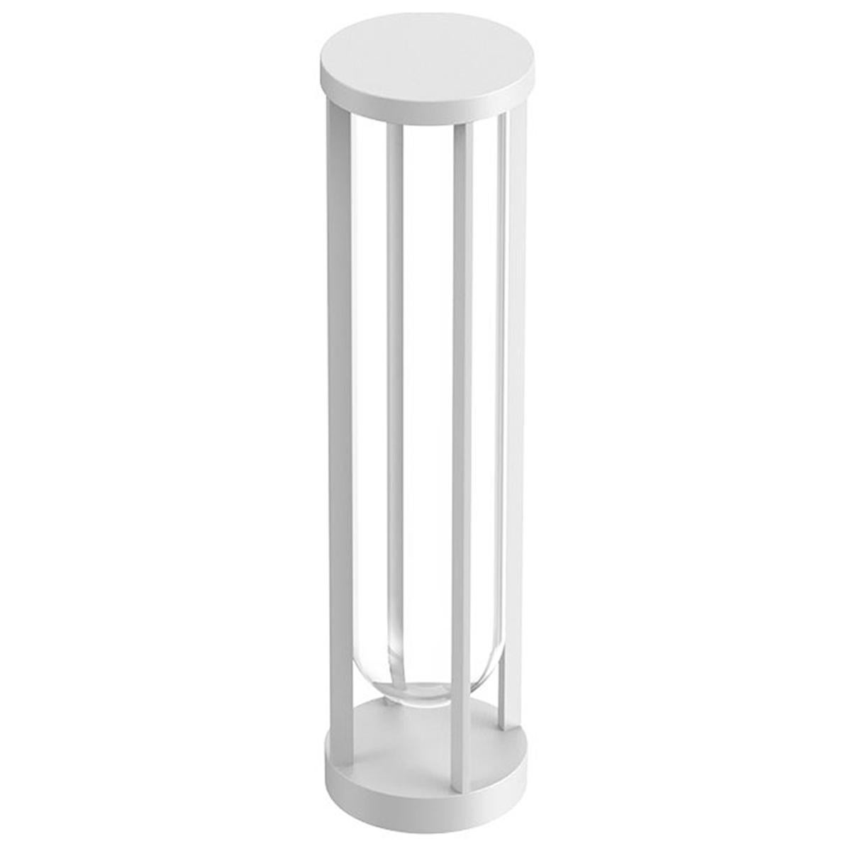 Flos In Vitro Bollard 2 2700K LED Floor Lamp in White by Philippe Starck For Sale