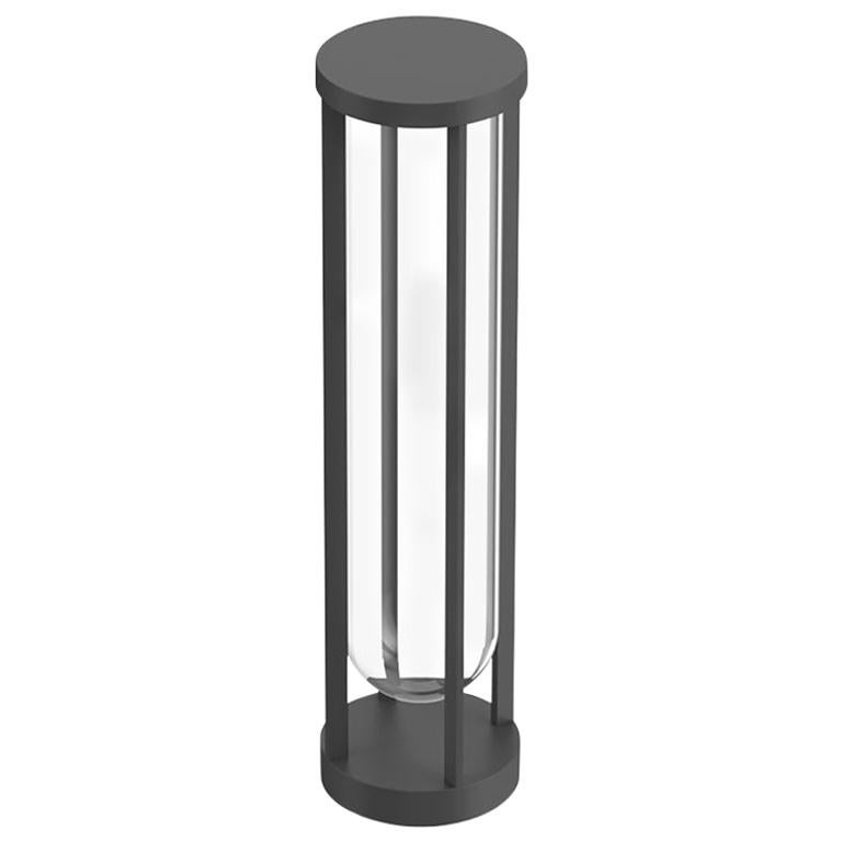 Flos In Vitro Bollard 2 3000K LED Floor Lamp in Anthracite by Philippe Starck For Sale