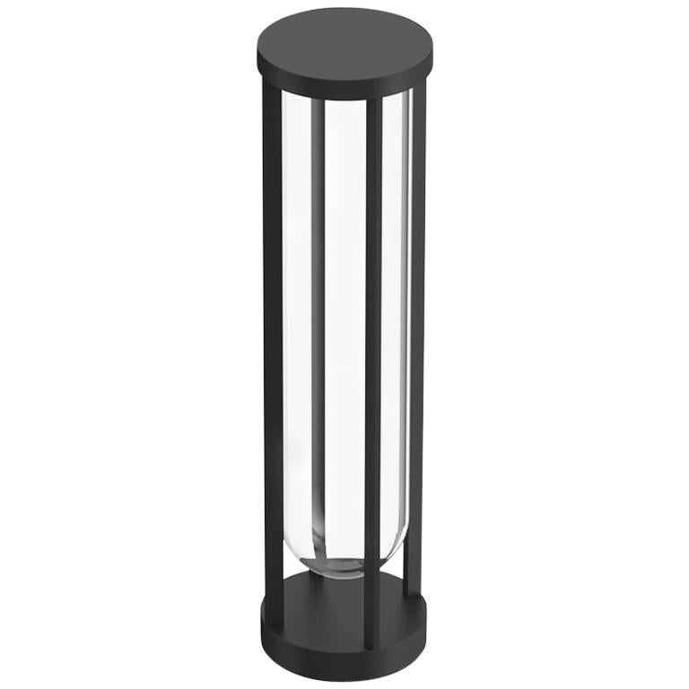 Flos In Vitro Bollard 2 3000K LED Floor Lamp in Black by Philippe Starck For Sale