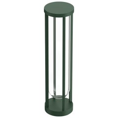 Flos In Vitro Bollard 2 3000K LED Floor Lamp in Forest Green by Philippe Starck