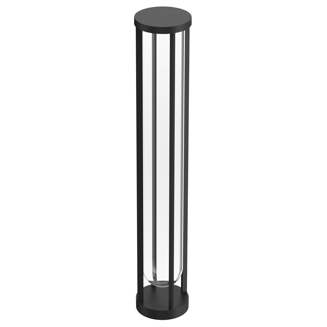 Flos In Vitro Bollard 3 0-10V 2700K Floor Lamp in Black by Philippe Starck For Sale
