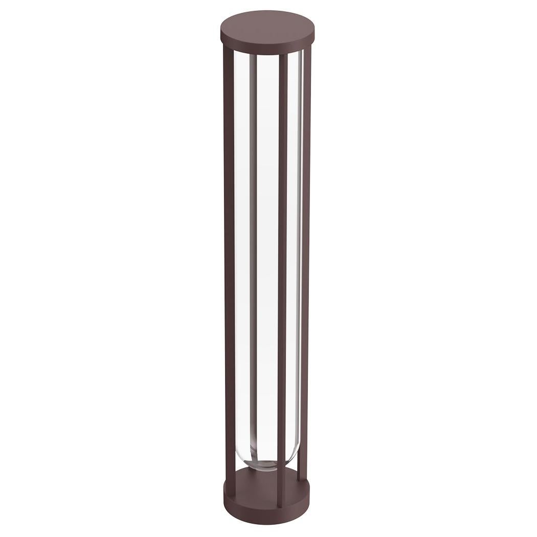 Lampadaire Flos In Vitro Bollard 3 0-10V 2700K en marron foncé de Philippe Starck