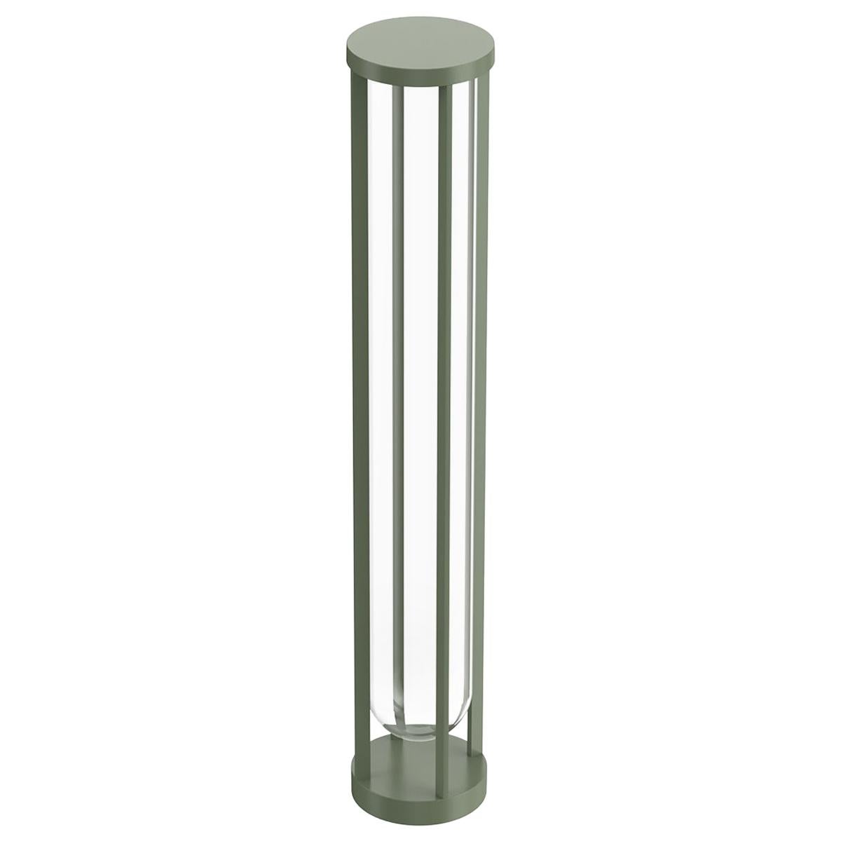 Flos In Vitro Bollard 3 2700K LED Floor Lamp in Pale Green by Philippe Starck