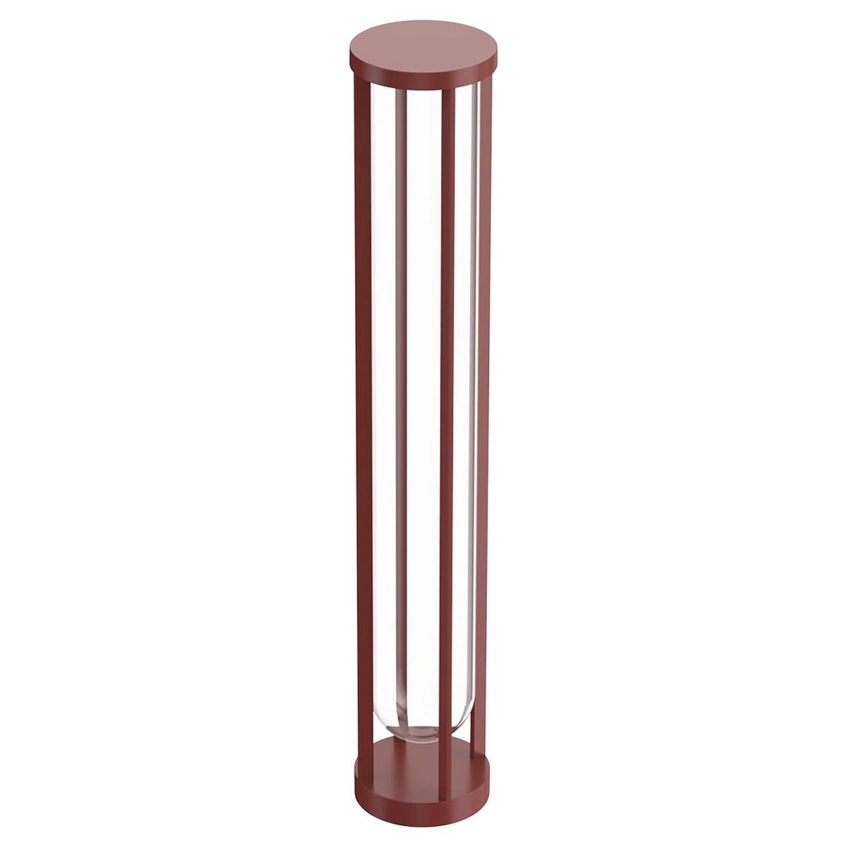 Flos In Vitro Bollard 3 2700K LED Floor Lamp in Terracotta by Philippe Starck For Sale