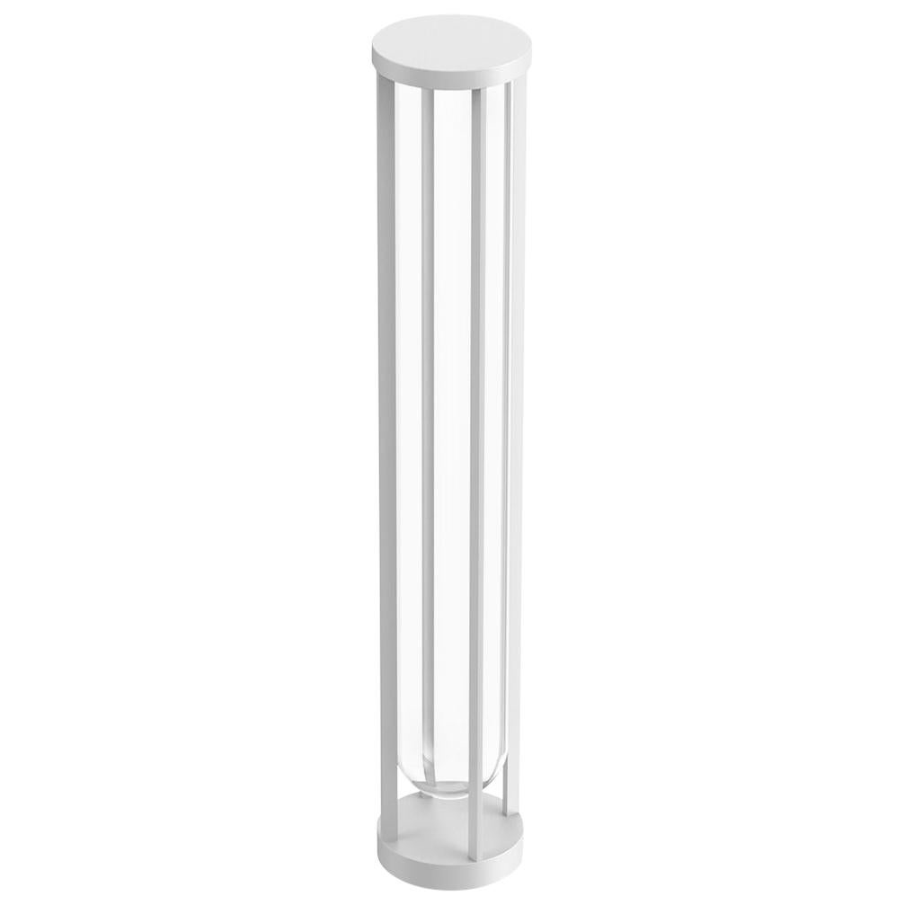 Lampadaire Flos In Vitro Bollard 3 2700K LED en blanc de Philippe Starck