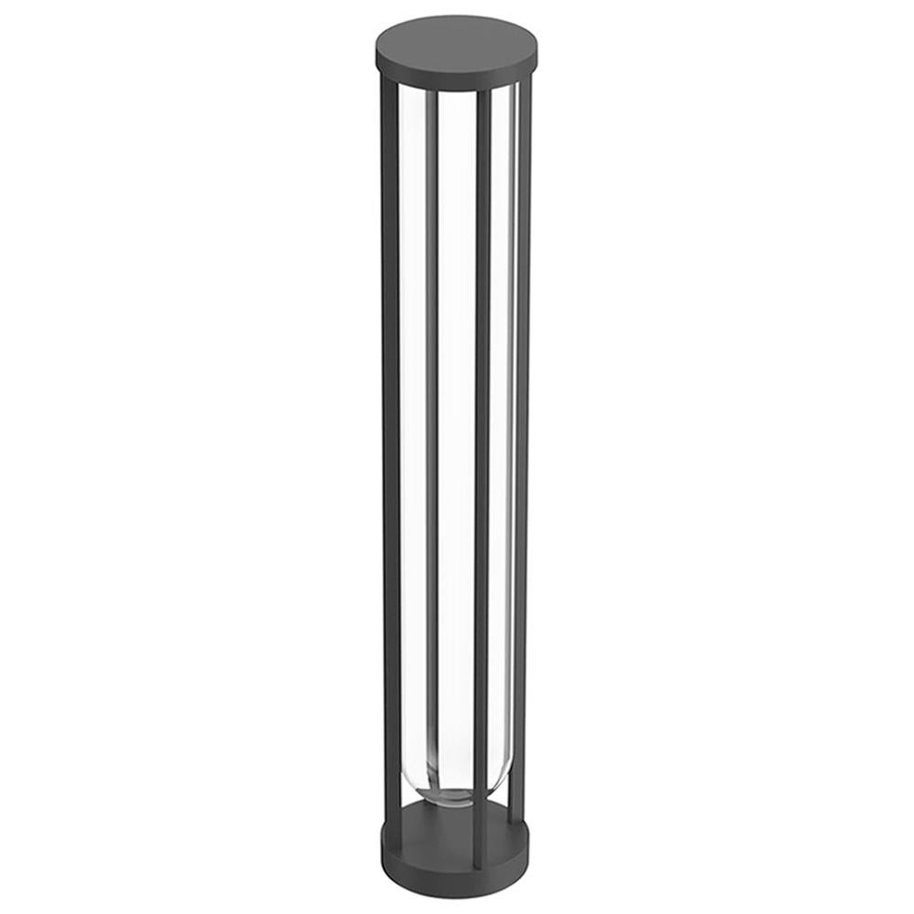 Flos In Vitro Bollard 3 3000K LED Floor Lamp in Anthracite by Philippe Starck For Sale