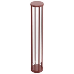 Flos In Vitro Bollard 3 3000K LED Floor Lamp in Terracotta by Philippe Starck