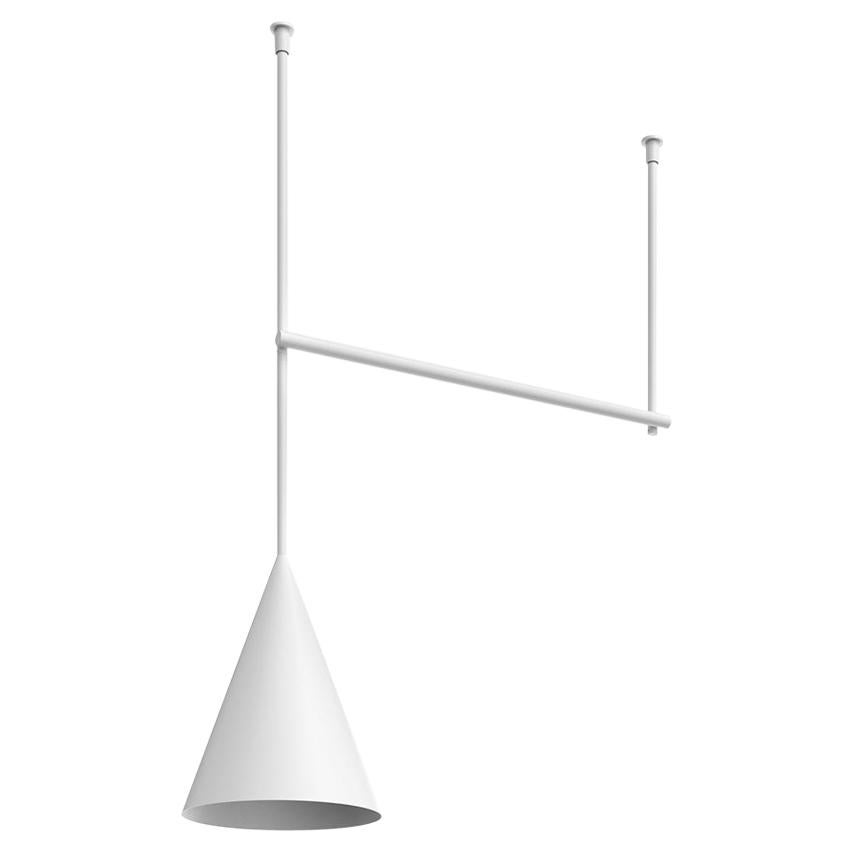 Flos Infra-Structure Episode 2 C6 White Suspension Light by Vincent Van Duysen For Sale