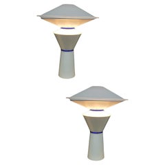 Paar FLOS-Tischlampen im Vintage-Stil, hergestellt in Italien