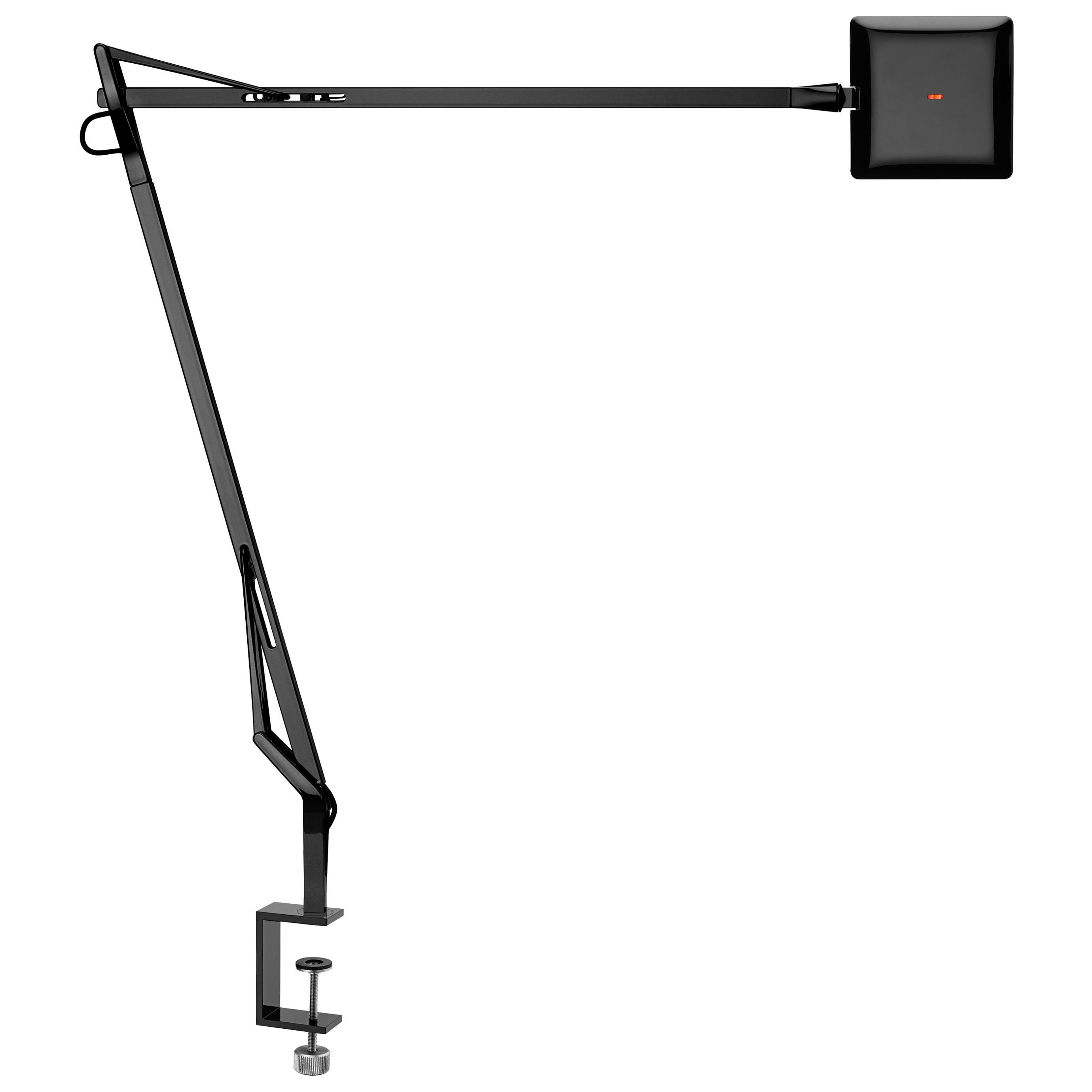 FLOS Kelvin Edge Clamp Lamp in Black by Antonio Citterio