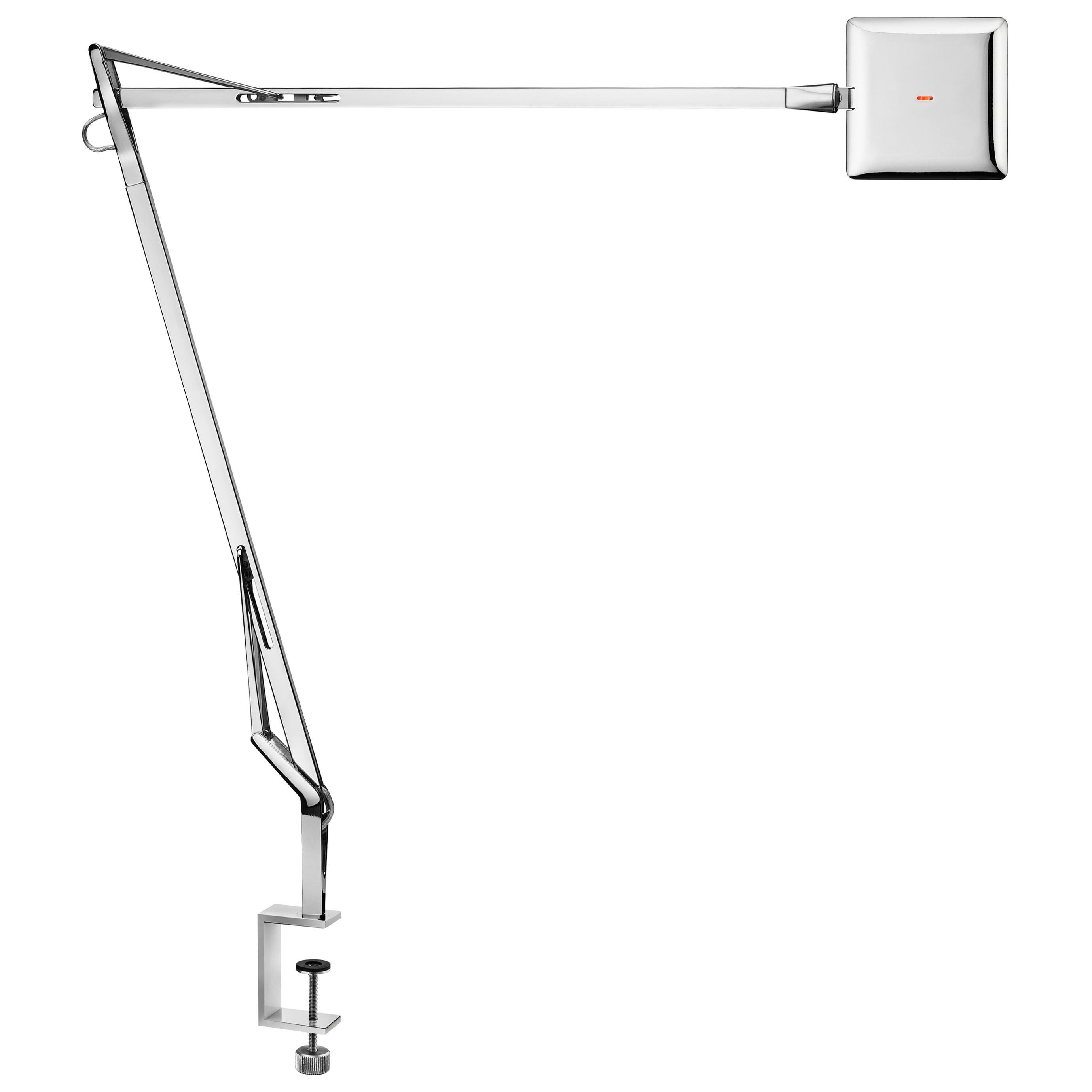 FLOS Kelvin Edge Clamp Lamp in Chrome by Antonio Citterio