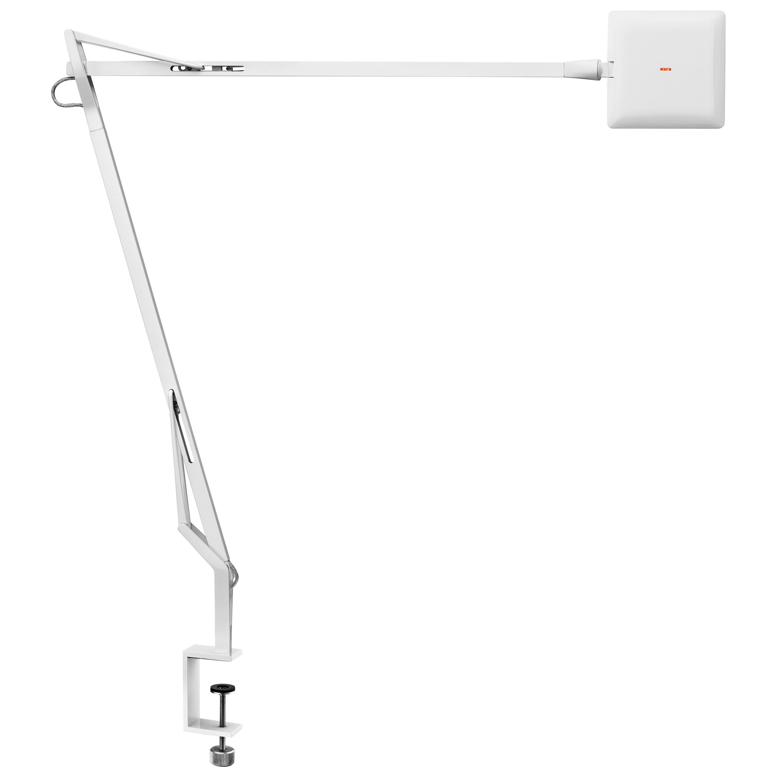 FLOS Kelvin Edge Clamp Lamp in White by Antonio Citterio For Sale