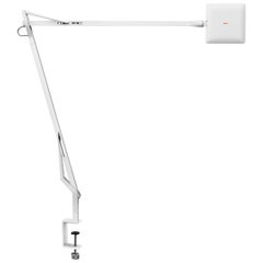 FLOS Kelvin Edge Clamp Lamp in White by Antonio Citterio