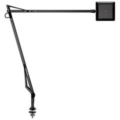 FLOS Kelvin Edge LED Black Desk Support Lamp w/ Hidden Cord by Antonio Citterio
