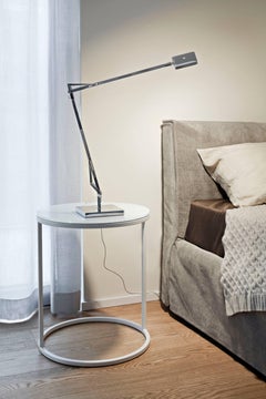 FLOS Kelvin Edge LED Table Lamp in Chrome by Antonio Citterio