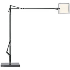 FLOS Kelvin Edge LED Table Lamp in Titanium by Antonio Citterio