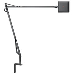 FLOS Kelvin Edge LED Tension Table Lamp in Titanium by Antonio Citterio