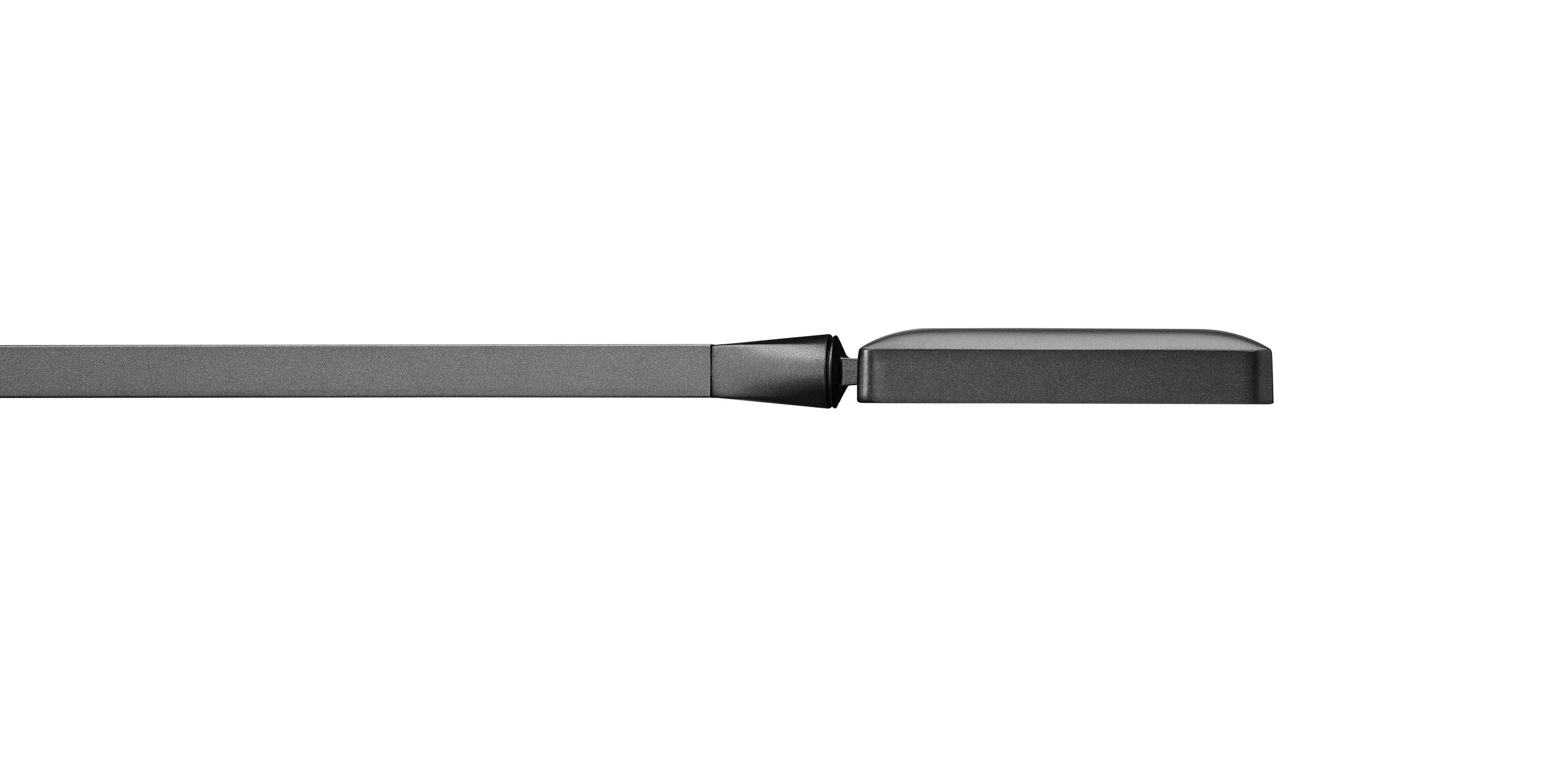 Modern FLOS Kelvin Edge Titanium Desk Support Lamp w/ Hidden Cord by Antonio Citterio For Sale
