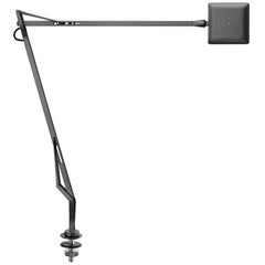 FLOS Kelvin Edge Titanium Desk Support Lamp w/ Hidden Cord by Antonio Citterio