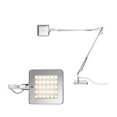 Flos Kelvin LED Green Mode Table Lamp with Adjusting Sensor in Chrome