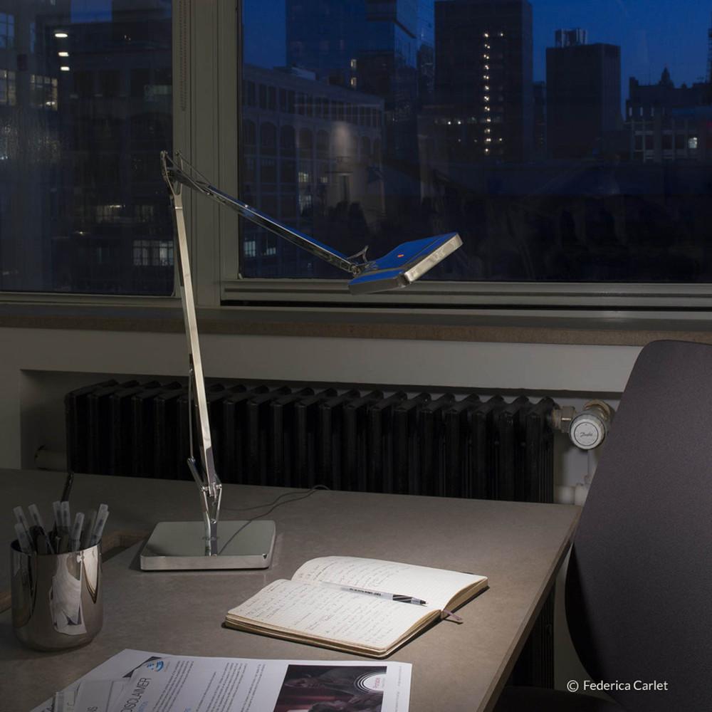 Flos Kelvin LED Green Mode Table Lamp with Adjusting Sensor in Chrome For Sale 1