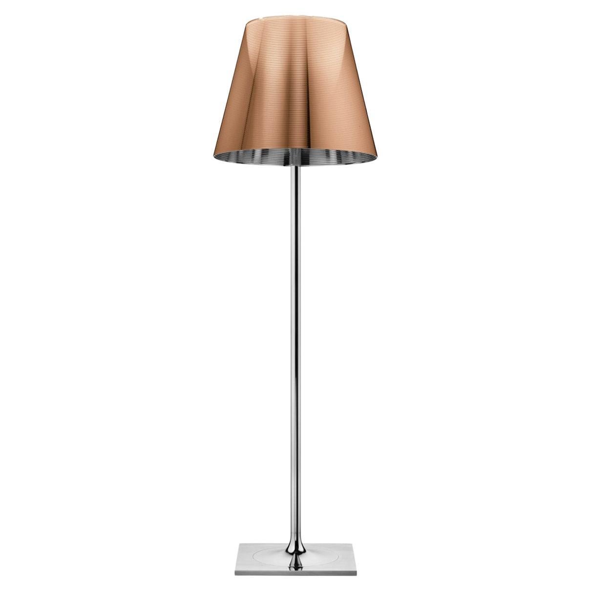 Flos KTribe F3 Dimmable Floor Lamp in Aluminized Bronze by Philippe Starck