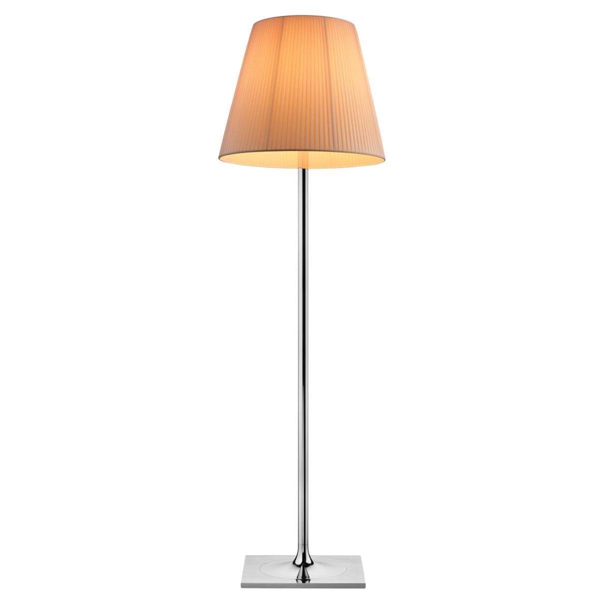 Flos KTribe F3 Lampada da terra dimmerabile in tessuto Plissé di Philippe Starck