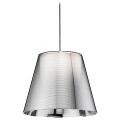Lampe à suspension halogène FLOS Ktribe S1 en argent Aluminized de Philippe Starck