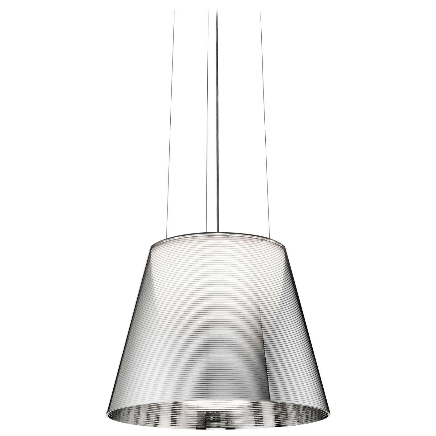 FLOS Ktribe S2 Halogen Pendant Light In Aluminized Silver By Philippe flos-ktribe-s2-halogen-pendant-light-in-aluminized-silver-by-philippe