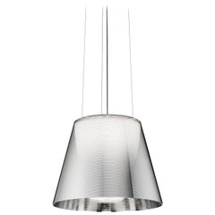 FLOS Ktribe S2 Halogen Pendant Light in Aluminized Silver by Philippe Starck