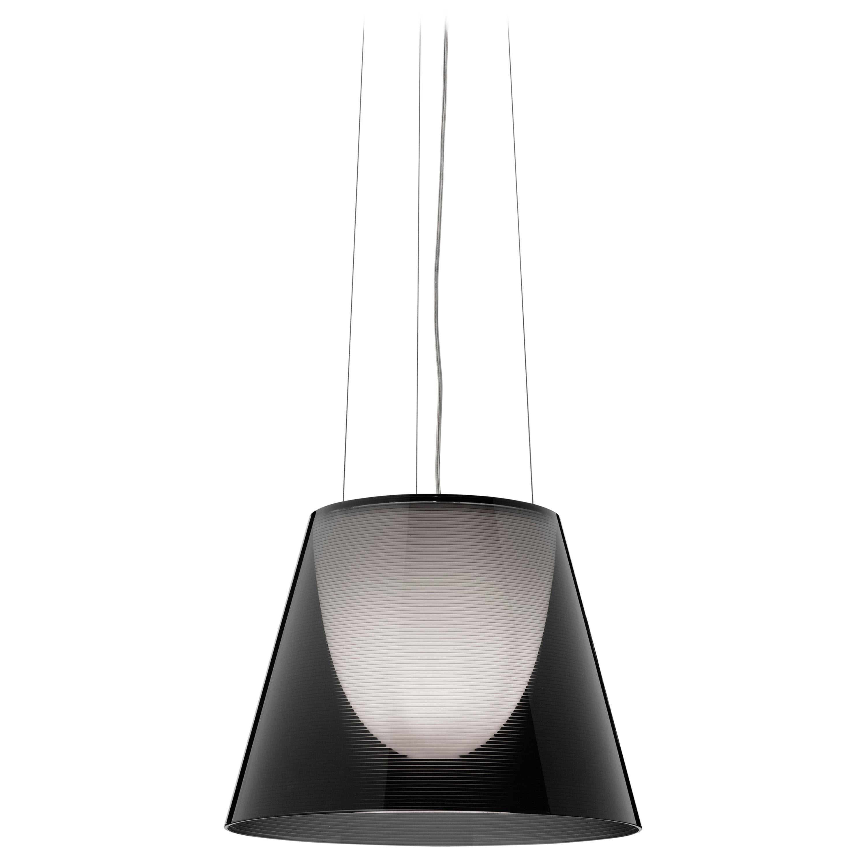 Lampe à suspension halogène FLOS Ktribe S2 en fumee de Philippe Starck
