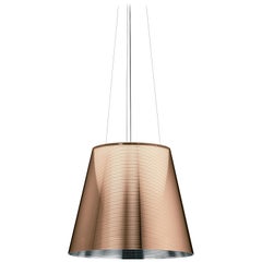 FLOS Ktribe S3 Halogen Pendant Light in Aluminized Bronze by Philippe Starck