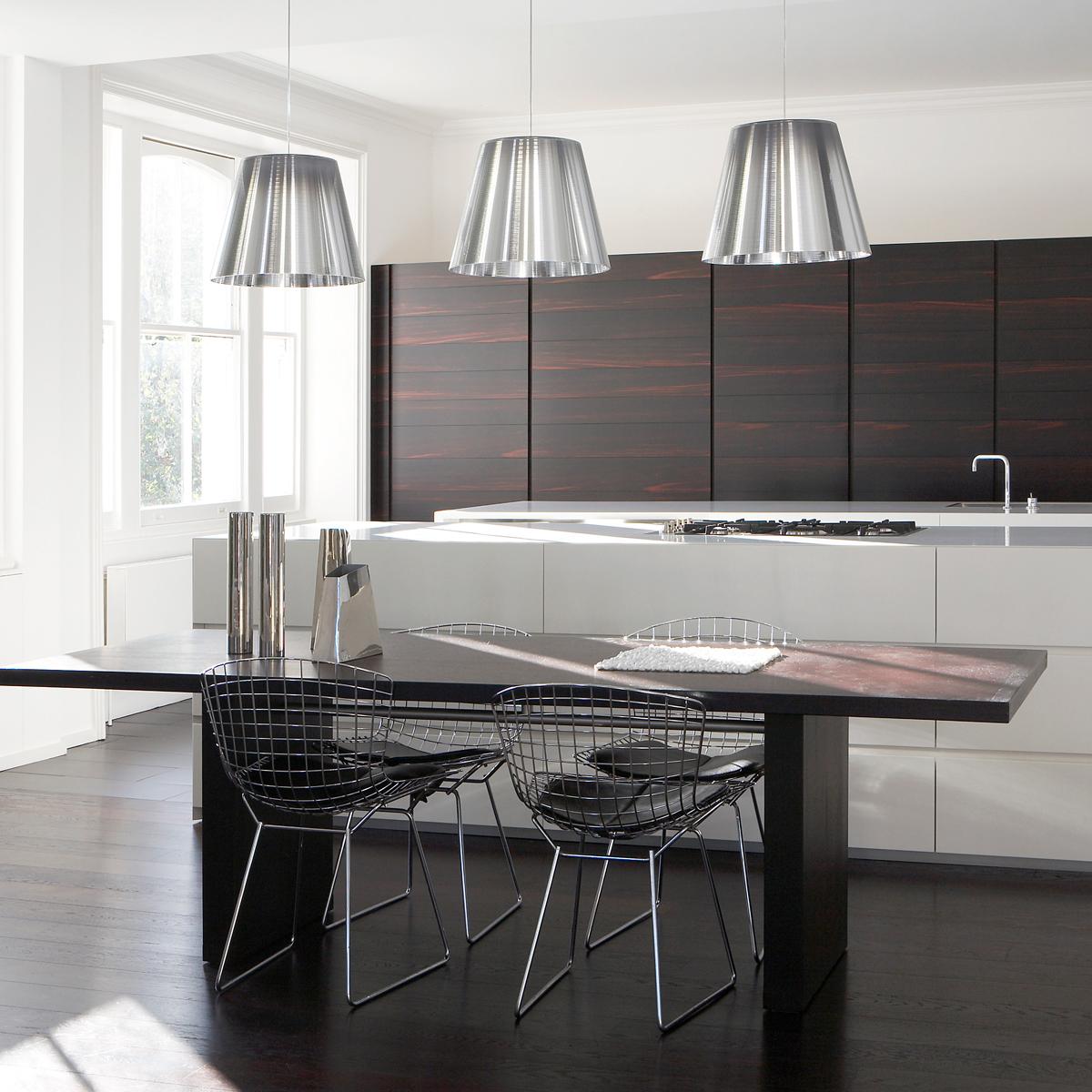 FLOS Ktribe S3 - Lampada a sospensione alogena in argento alluminato di Philippe Starck in vendita 1