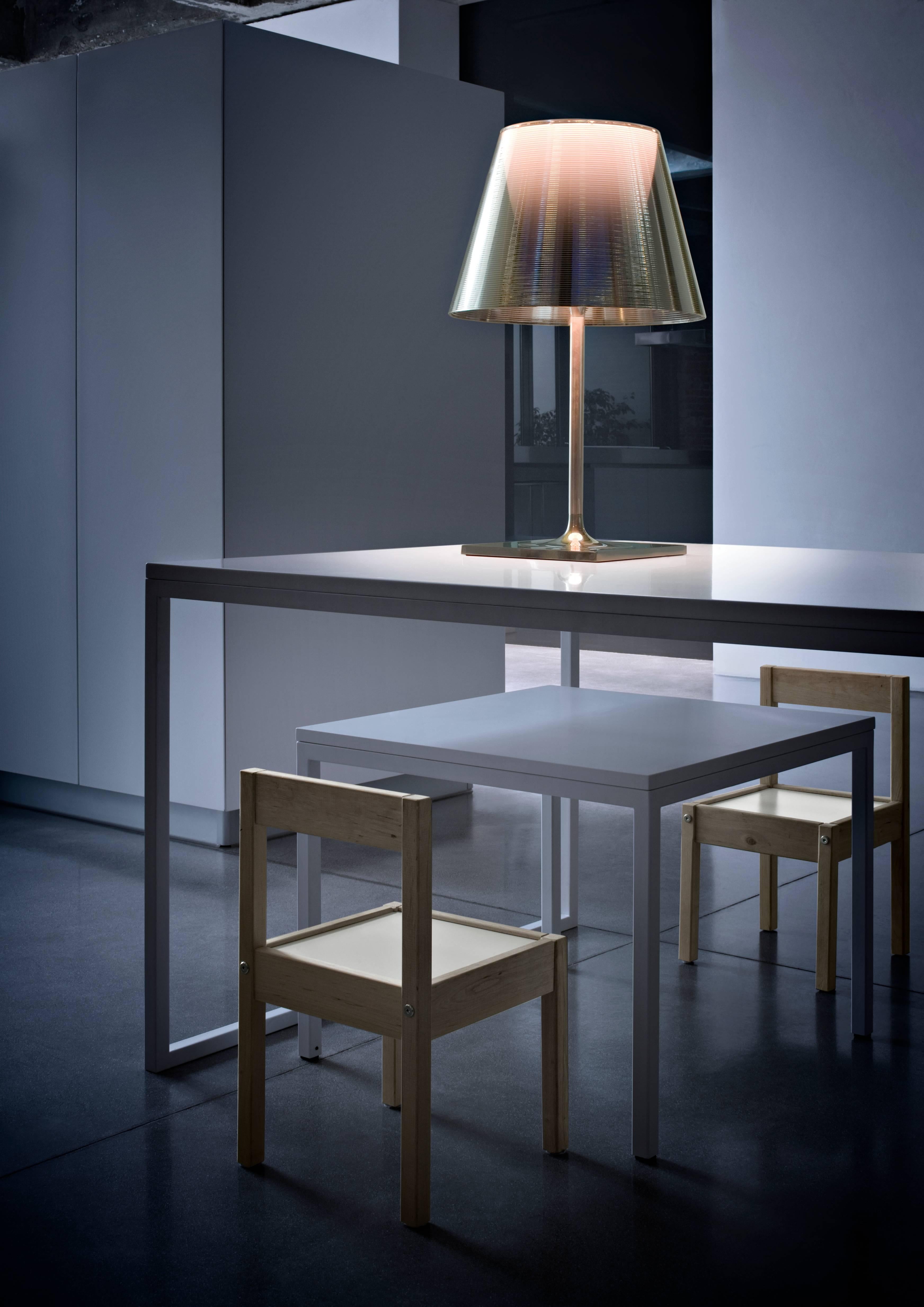 Moderne Lampe de bureau halogène FLOS Ktribe T2 en argentaluminium par Philippe Starck