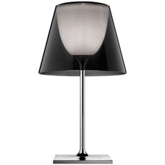 FLOS Ktribe T2 Halogen Table Lamp in Fumee Chrome by Philippe Starck