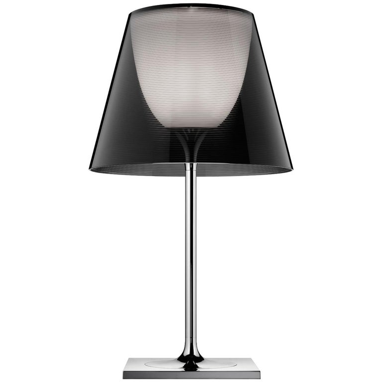 FLOS Ktribe T2 Halogen Table Lamp in Fumee Chrome by Philippe Starck For  Sale at 1stDibs