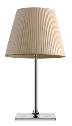 FLOS Ktribe T2 Halogen Table Lamp in Plisee Cloth by Philippe Starck
