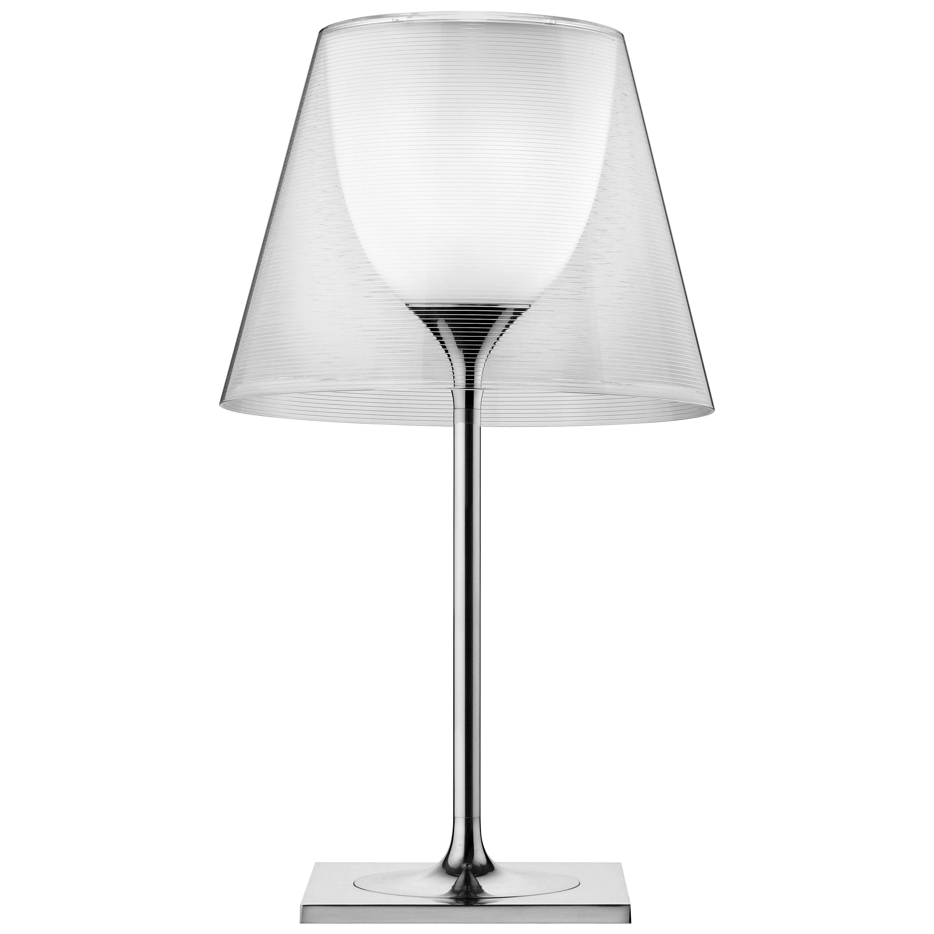 Lámpara de mesa halógena transparente FLOS Ktribe T2 de Philippe Starck