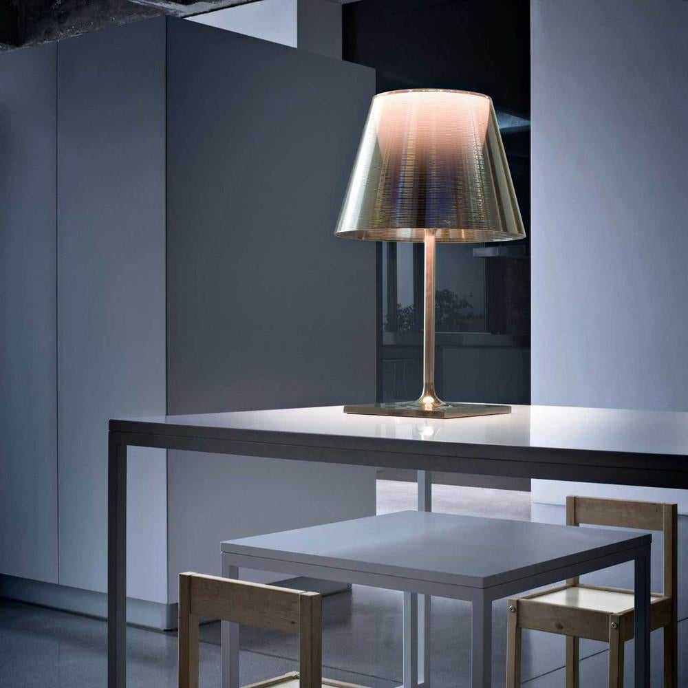 Aluminum Flos Ktribe Table Lamp in Grey and Fumee by Philippe Starck For Sale