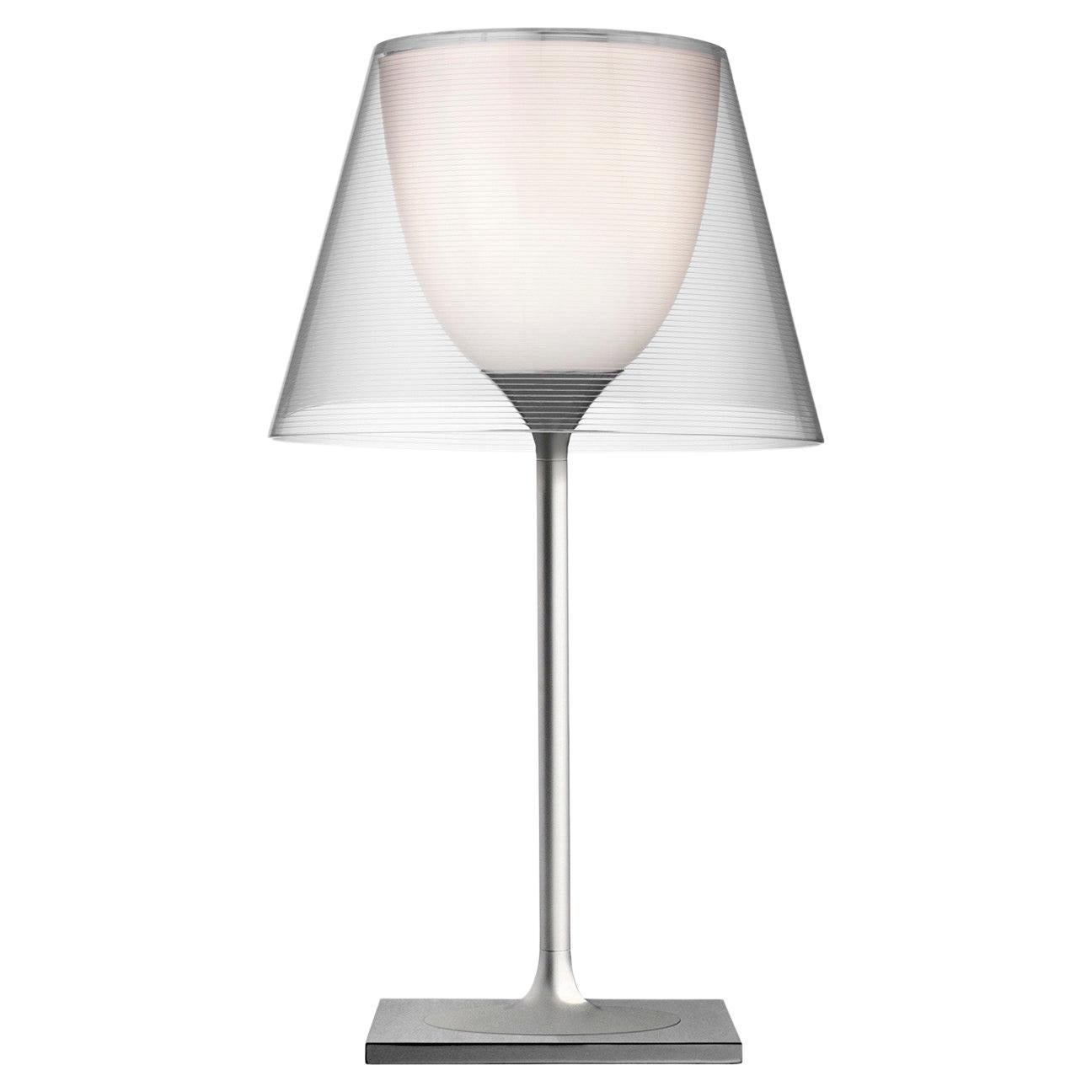 Flos Ktribe Table Lamp in Grey and Glass by Philippe Starck