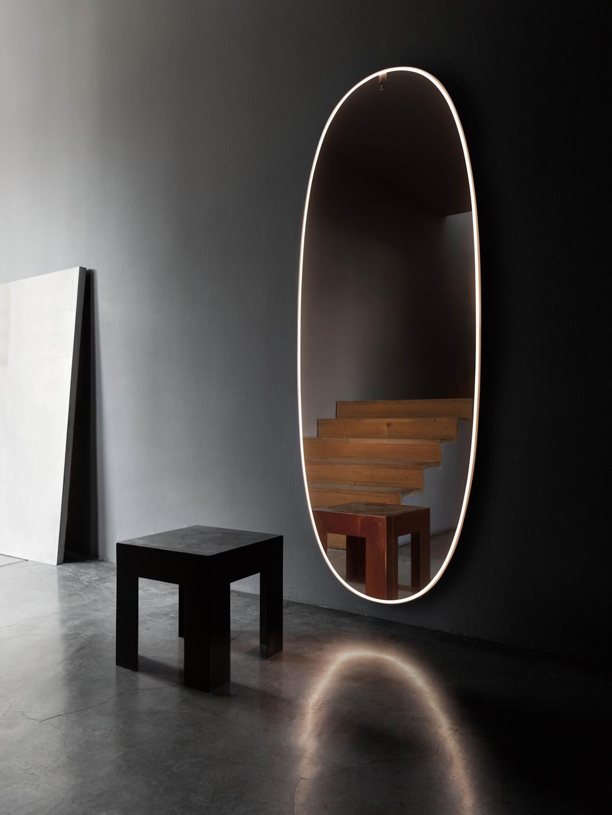 Contemporary Flos La Plus Belle Plug-in Mirror in Gold by Philippe Starck For Sale