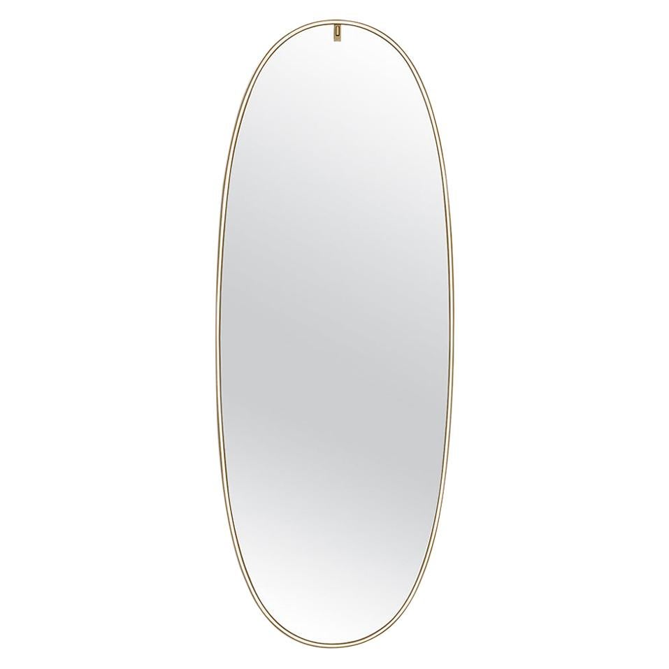 Specchio a spina Flos La Plus Belle in bronzo lucido di Philippe Starck