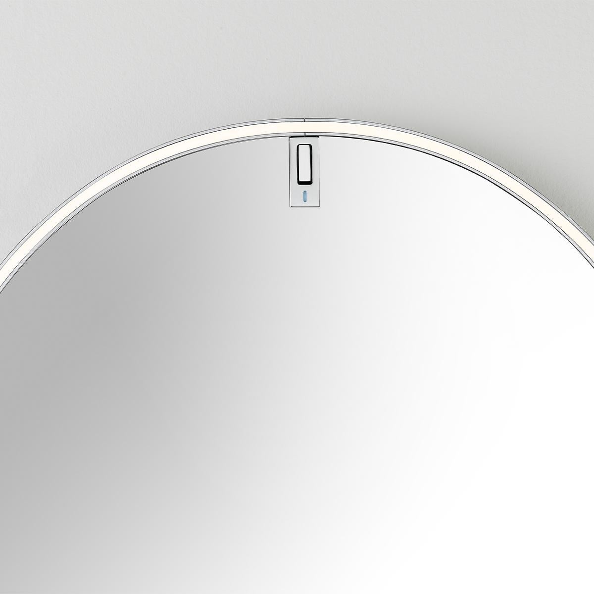 Modern Flos La Plus Belle Wall Mounted Mirror in Aluminium by Philippe Starck For Sale