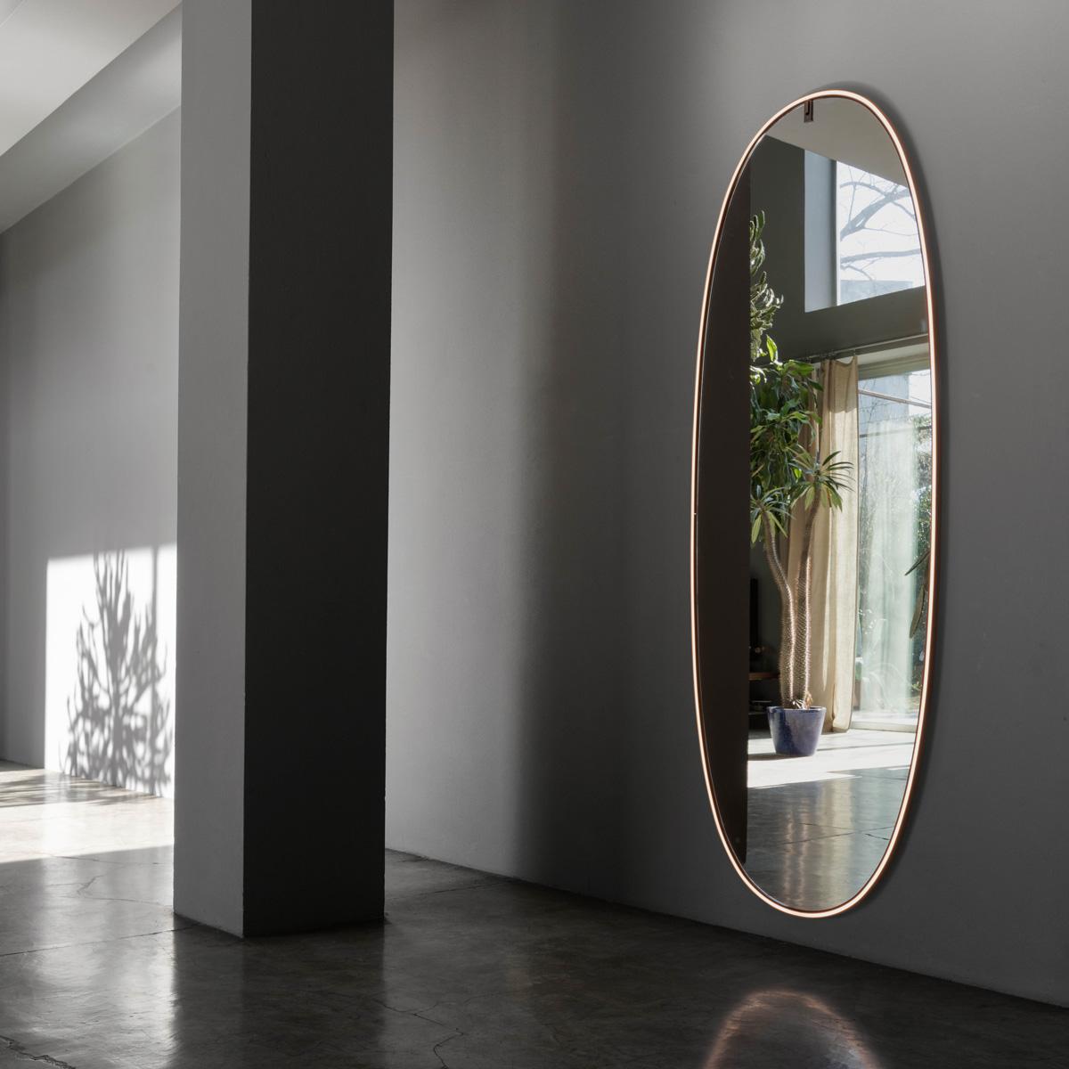 Contemporary Flos La Plus Belle Wall Mounted Mirror in Copper by Philippe Starck