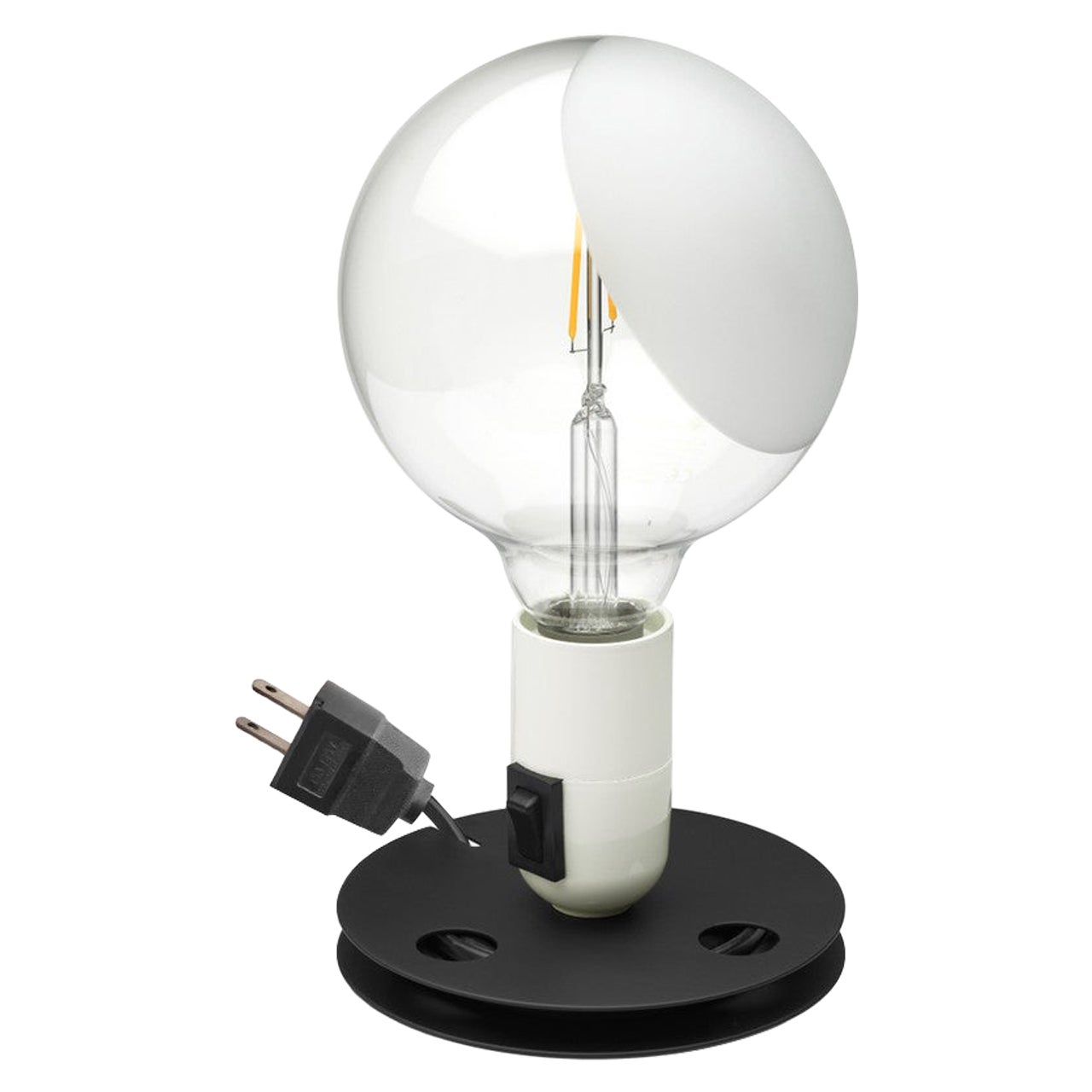 Flos Lampadina Lámpara de mesa LED en blanco by Achille Castiglioni